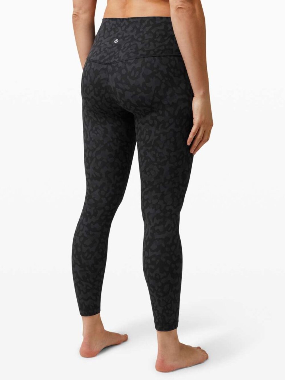 Black Camouflage Pattern Active Leggings - Picture 2 of 7